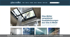 Desktop Screenshot of glas-mueller.com