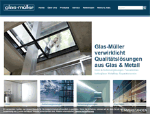 Tablet Screenshot of glas-mueller.com